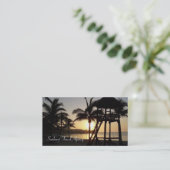 Sonnenuntergang in der visitenkarte (Stehend Vorderseite)