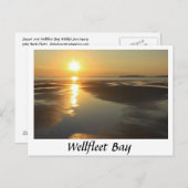 Sonnenuntergang in der Wellfleet Bay Postkarte (Vorne/Hinten)