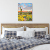 Sonnenuntergang in der Wüstenlandschaft Leinwanddruck (Insitu (Schlafzimmer))