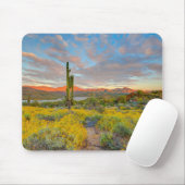 Sonnenuntergang in der Wüstenlandschaft Mousepad (Mit Mouse)