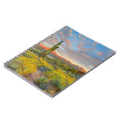 Sonnenuntergang in der Wüstenlandschaft Notizblock (Linke Seite)