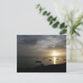 Sonnenuntergang in Dominica Postkarte (Stehend Vorderseite)