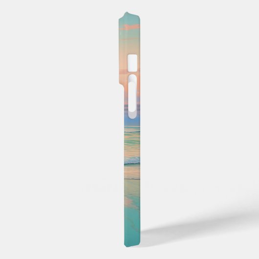 Sonnenuntergang in einer ruhigen Strandlandschaft Case-Mate iPhone Hülle (Rückseite / Links)