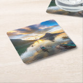 Sonnenuntergang in EL Nido Rechteckiger Pappuntersetzer (angewinkelt)