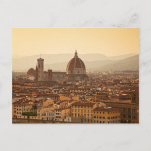 Sonnenuntergang in Florenz Postkarte