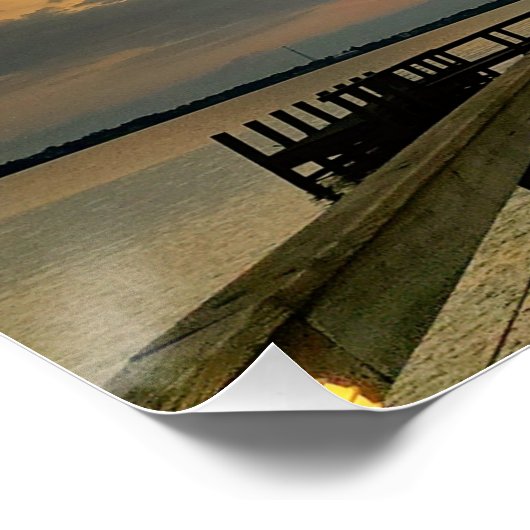 Sonnenuntergang in Florida Poster (Ecke)