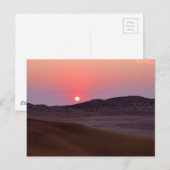 Sonnenuntergang in Gobabeb, Namibia Postkarte (Vorne/Hinten)
