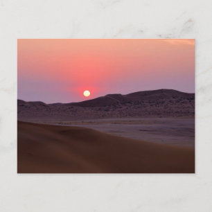 Sonnenuntergang in Gobabeb, Namibia Postkarte