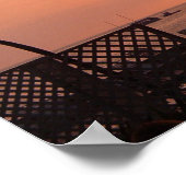Sonnenuntergang in Hawaii Poster (Ecke)