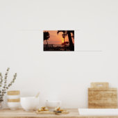 Sonnenuntergang in Hawaii Poster (Küche)