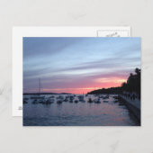 Sonnenuntergang in Hvar Postkarte (Vorne/Hinten)