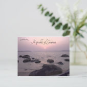 Sonnenuntergang in Iles de Los Republica Guinea Postkarte (Stehend Vorderseite)