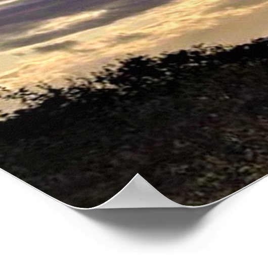 Sonnenuntergang in Irland 6 Canvas Print Poster (Ecke)