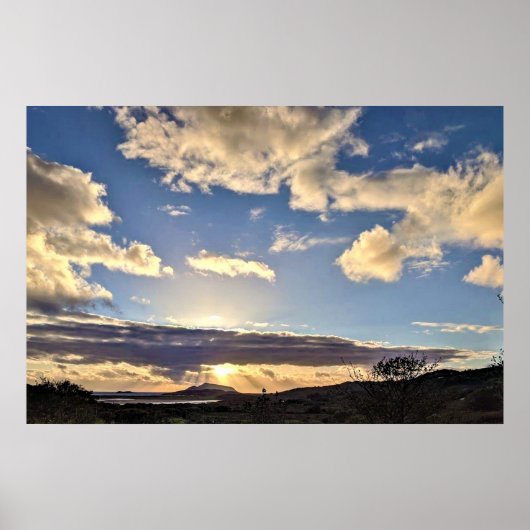 Sonnenuntergang in Irland 6 Canvas Print Poster (Vorne)