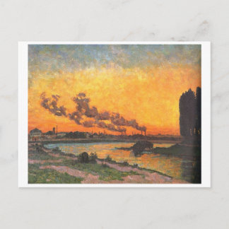 Sonnenuntergang in Ivry Postkarte