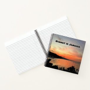 Sonnenuntergang in Jamaika Notizblock