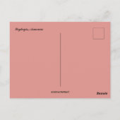 Sonnenuntergang in Jeghegis Armenien Postkarte (Rückseite)