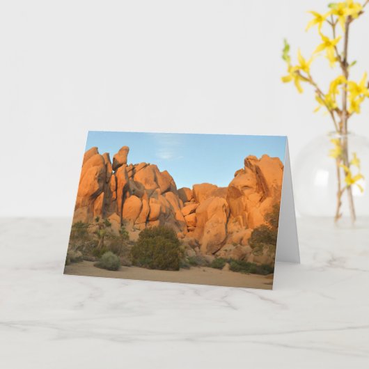 Sonnenuntergang in Joshua Tree Karte (Gelbe Blume)