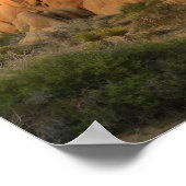 Sonnenuntergang in Joshua Tree Poster (Ecke)