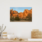 Sonnenuntergang in Joshua Tree Poster (Küche)