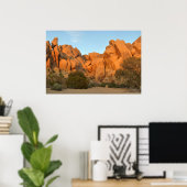 Sonnenuntergang in Joshua Tree Poster (Heimbüro)