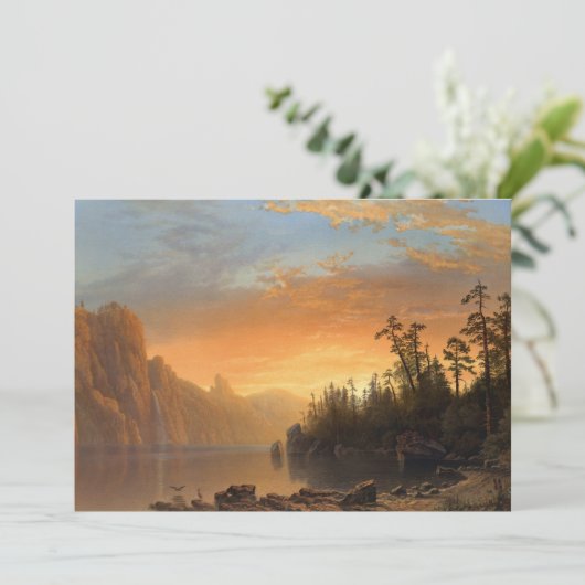 Sonnenuntergang in Kalifornien | Albert Bierstadt (Stehend Vorderseite)