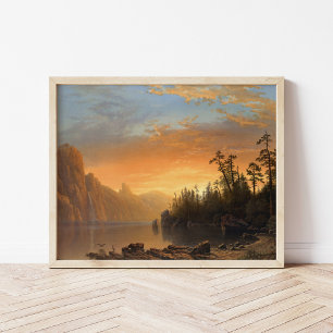 Sonnenuntergang in Kalifornien   Albert Bierstadt Poster