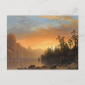 Sonnenuntergang in Kalifornien | Albert Bierstadt Postkarte (Vorderseite)
