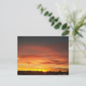 Sonnenuntergang in Kansas Postkarte (Stehend Vorderseite)