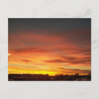 Sonnenuntergang in Kansas Postkarte