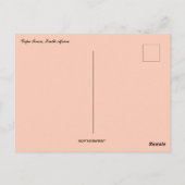 Sonnenuntergang in Kapstadt Südafrika Postkarte (Rückseite)