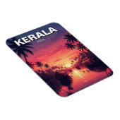 Sonnenuntergang in Kerala Indien Magnet (Rechte Seite)