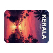 Sonnenuntergang in Kerala Indien Magnet (Horizontal)