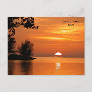 Sonnenuntergang in Key West, Florida Postkarte