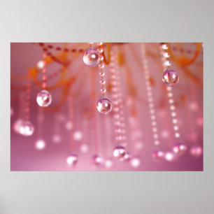 Sonnenuntergang in Kristallschrift Poster