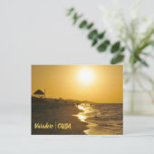Sonnenuntergang in Kuba Postkarte (Stehend Vorderseite)
