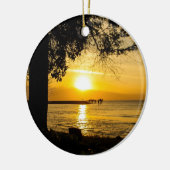 Sonnenuntergang in Lahaina Keramikornament (Links)