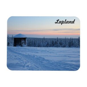 Sonnenuntergang in Lappland Magnet