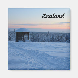 Sonnenuntergang in Lappland Magnet