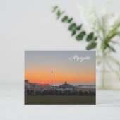 Sonnenuntergang in Margate Postkarte (Stehend Vorderseite)