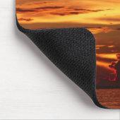 Sonnenuntergang in Meer Mousepad (Ecke)