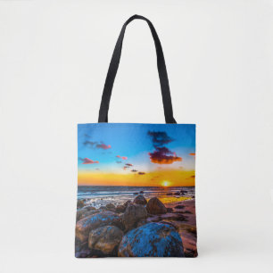 Sonnenuntergang in Meer Tasche