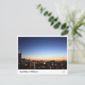 Sonnenuntergang in Melbourne Postkarte (Stehend Vorderseite)