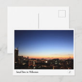 Sonnenuntergang in Melbourne Postkarte (Vorne/Hinten)