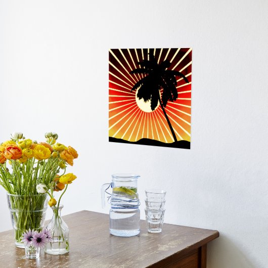 Sonnenuntergang in Miami Foliendrucke (Ablage(Küche))