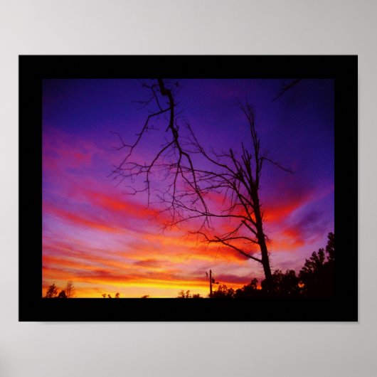 Sonnenuntergang in Missouri Poster (Vorne)