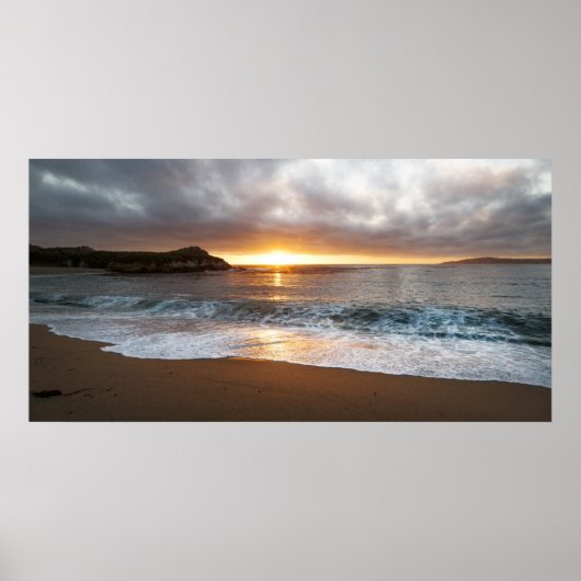 Sonnenuntergang in Monterey, Kaliforniens Pazifikk Poster (Vorne)