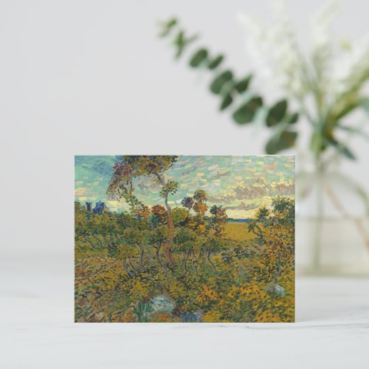 Sonnenuntergang in Montmajour von Vincent Van Gogh Postkarte (Stehend Vorderseite)