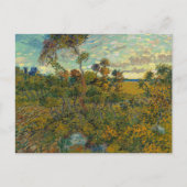 Sonnenuntergang in Montmajour von Vincent Van Gogh Postkarte (Vorderseite)