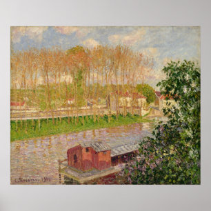 Sonnenuntergang in Moret-sur-Loing, 1901 Poster